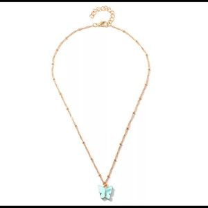 Dainty Gold Chain Butterfly Necklace
